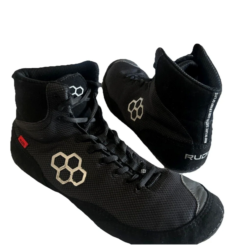 Rudis Colt 2.0 Wrestling Shoes Mens Size 11.5 Black Boxing MMA Combat CLT-0017